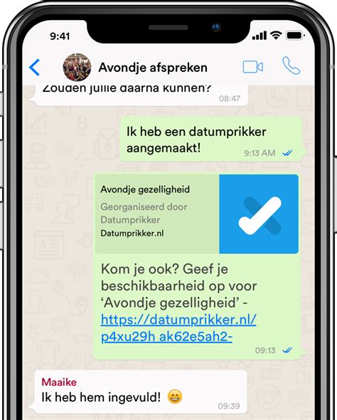 datumprikker whatsapp maken|Een datum prikken via WhatsApp, zo doe je dat heel eenvoudig